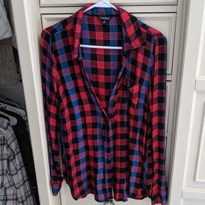 Red and blue flannel